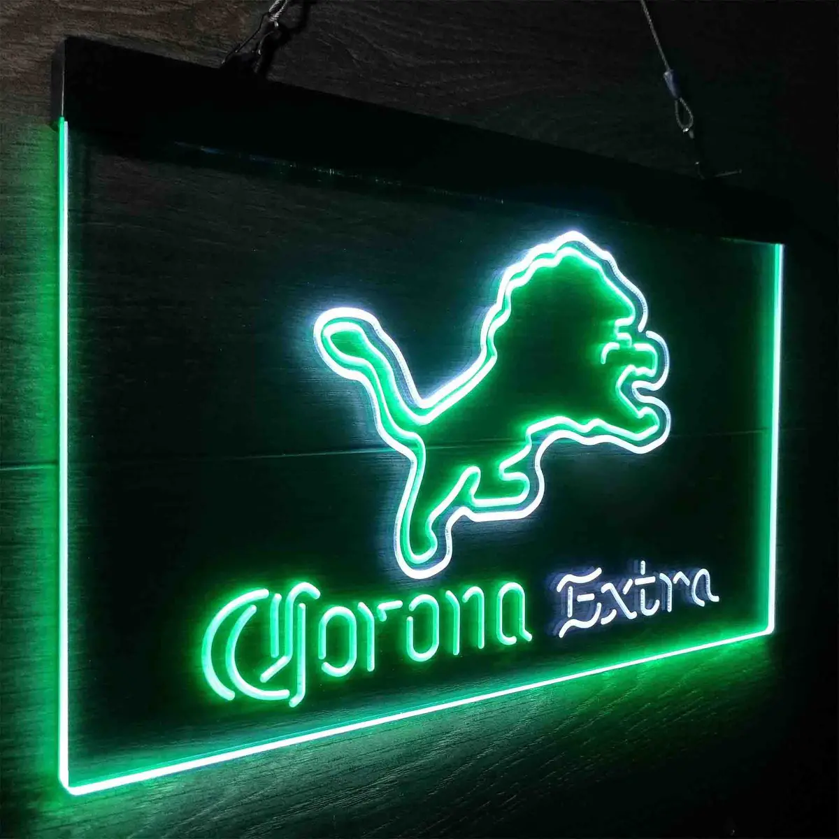 Detroit Lions Corona Extra Bar Neon-Like Led Sign 26