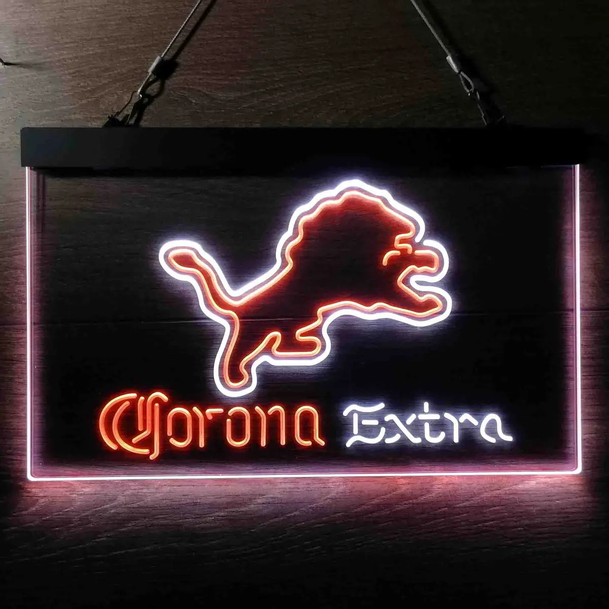 Detroit Lions Corona Extra Bar Neon-Like Led Sign 1