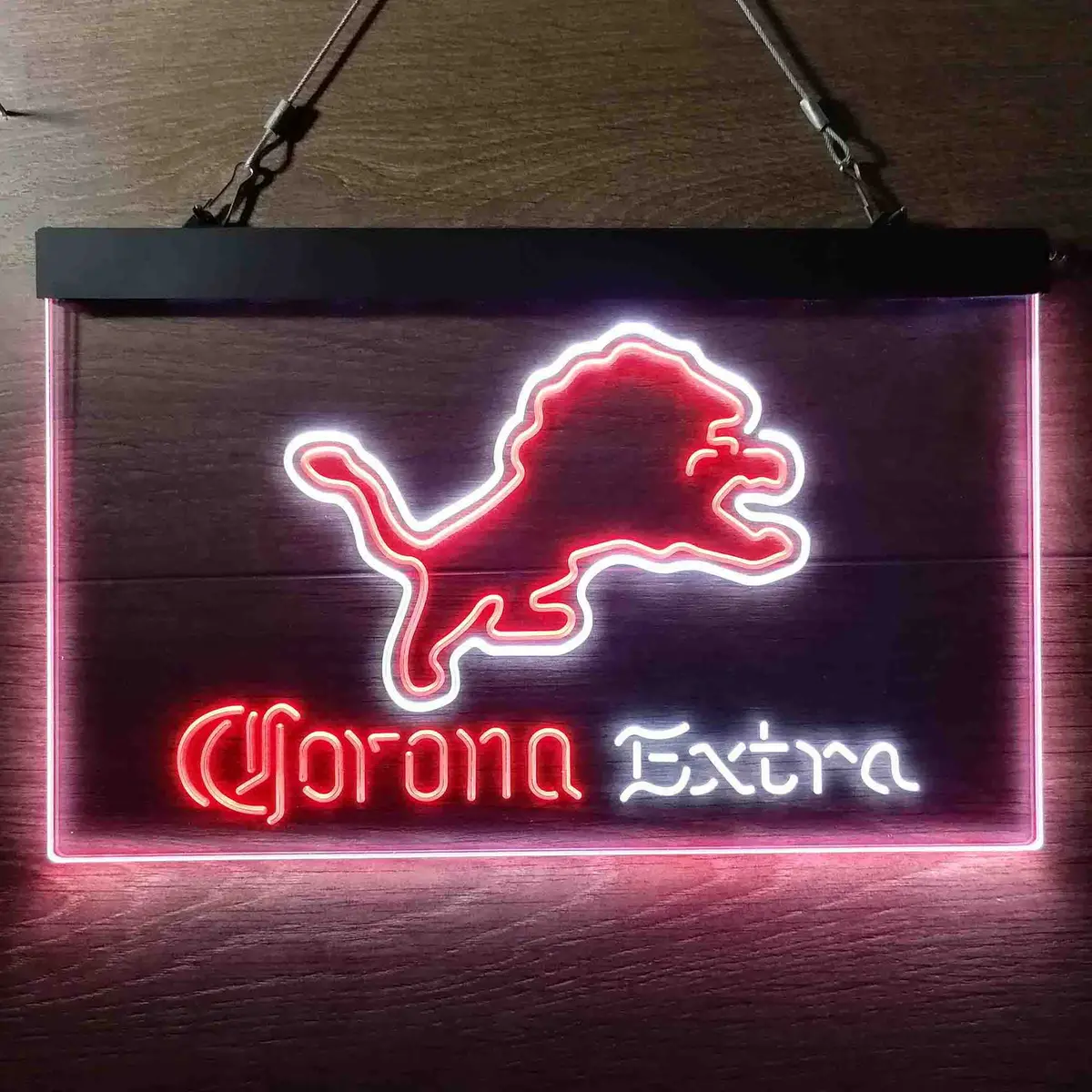 Detroit Lions Corona Extra Bar Neon-Like Led Sign 11