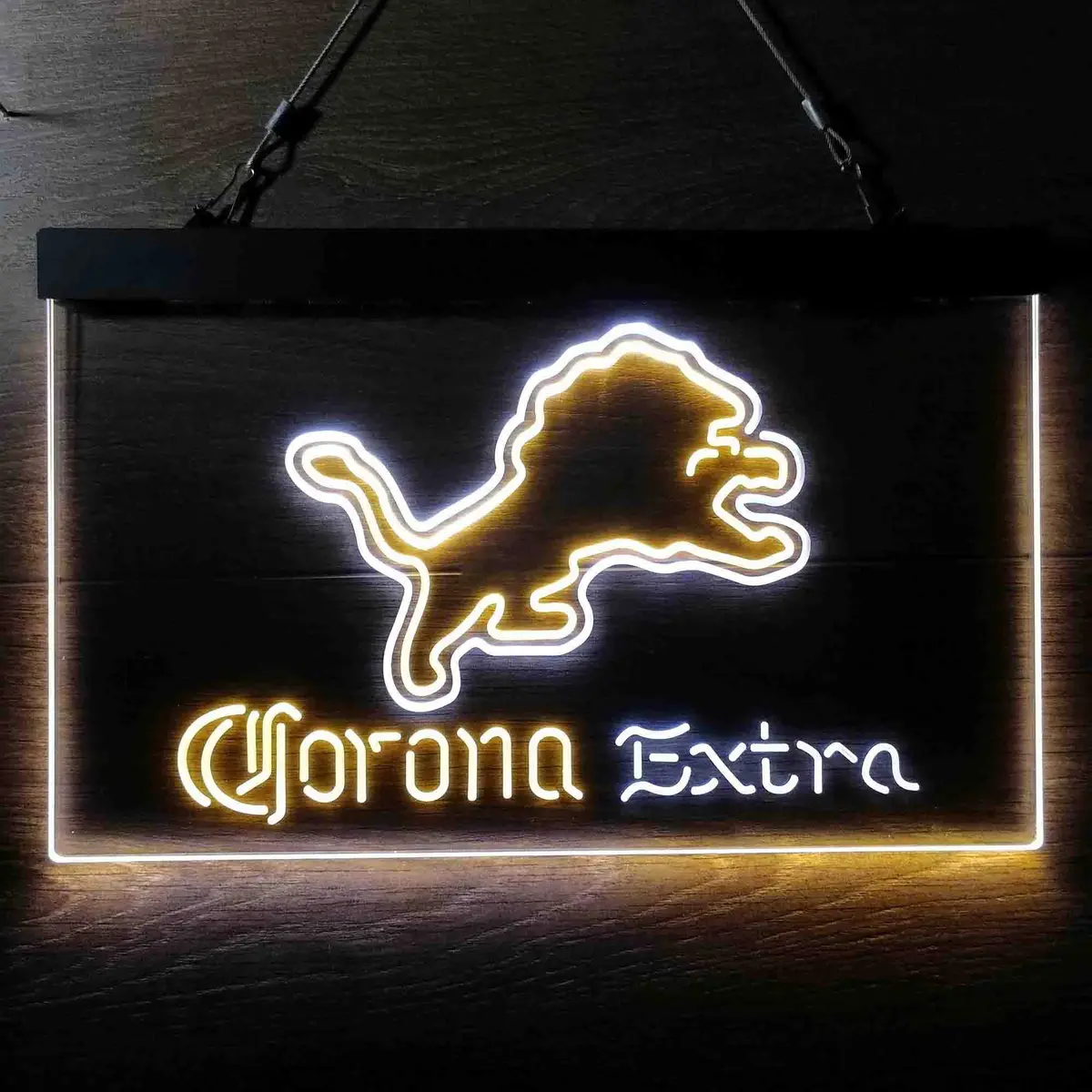 Detroit Lions Corona Extra Bar Neon-Like Led Sign 6