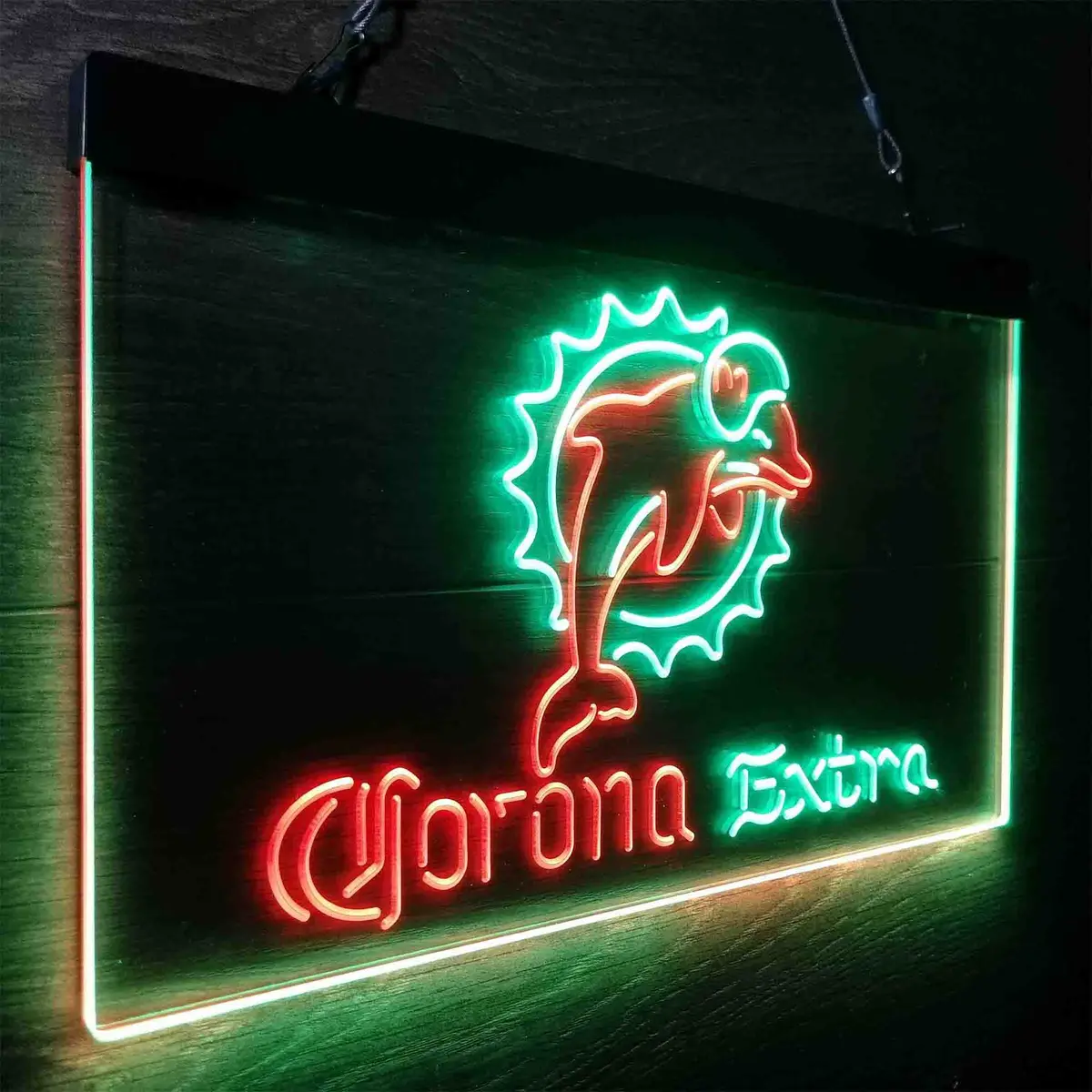 Miami Dolphins Corona Extra Bar Neon-Like Led Sign 18