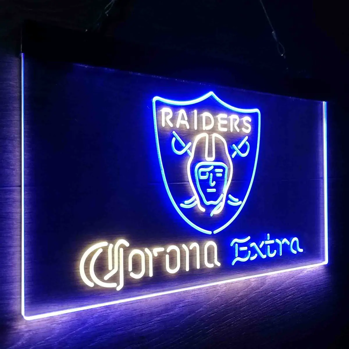 Las Vegas Raiders Corona Extra Bar Neon-Like Led Sign 25