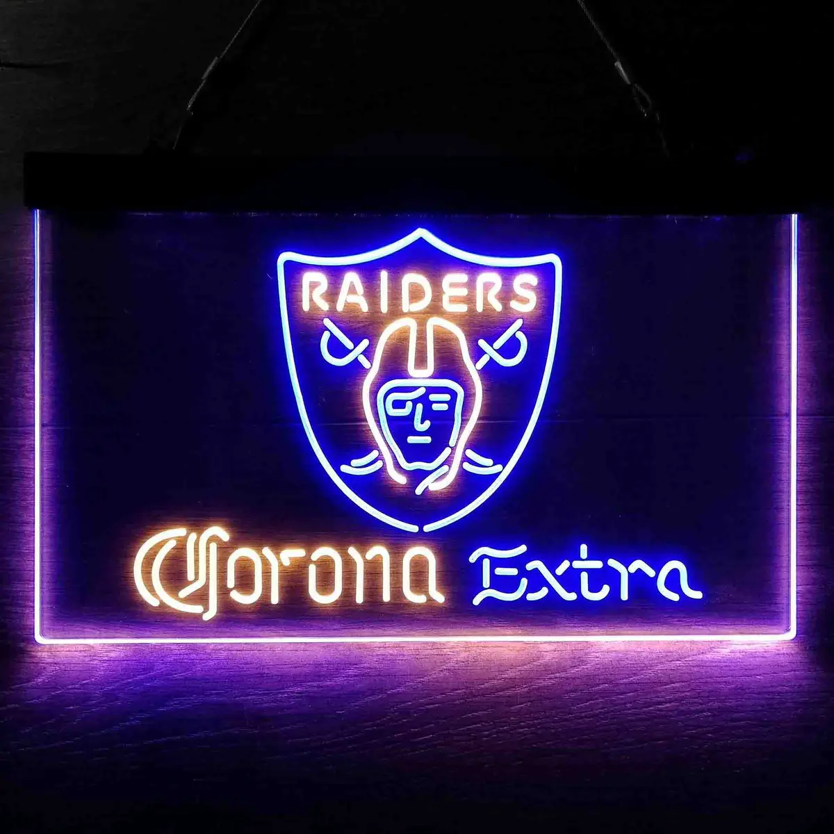 Las Vegas Raiders Corona Extra Bar Neon-Like Led Sign 12