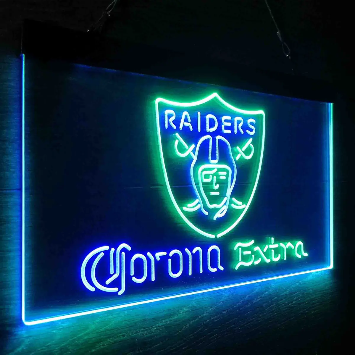 Las Vegas Raiders Corona Extra Bar Neon-Like Led Sign 16