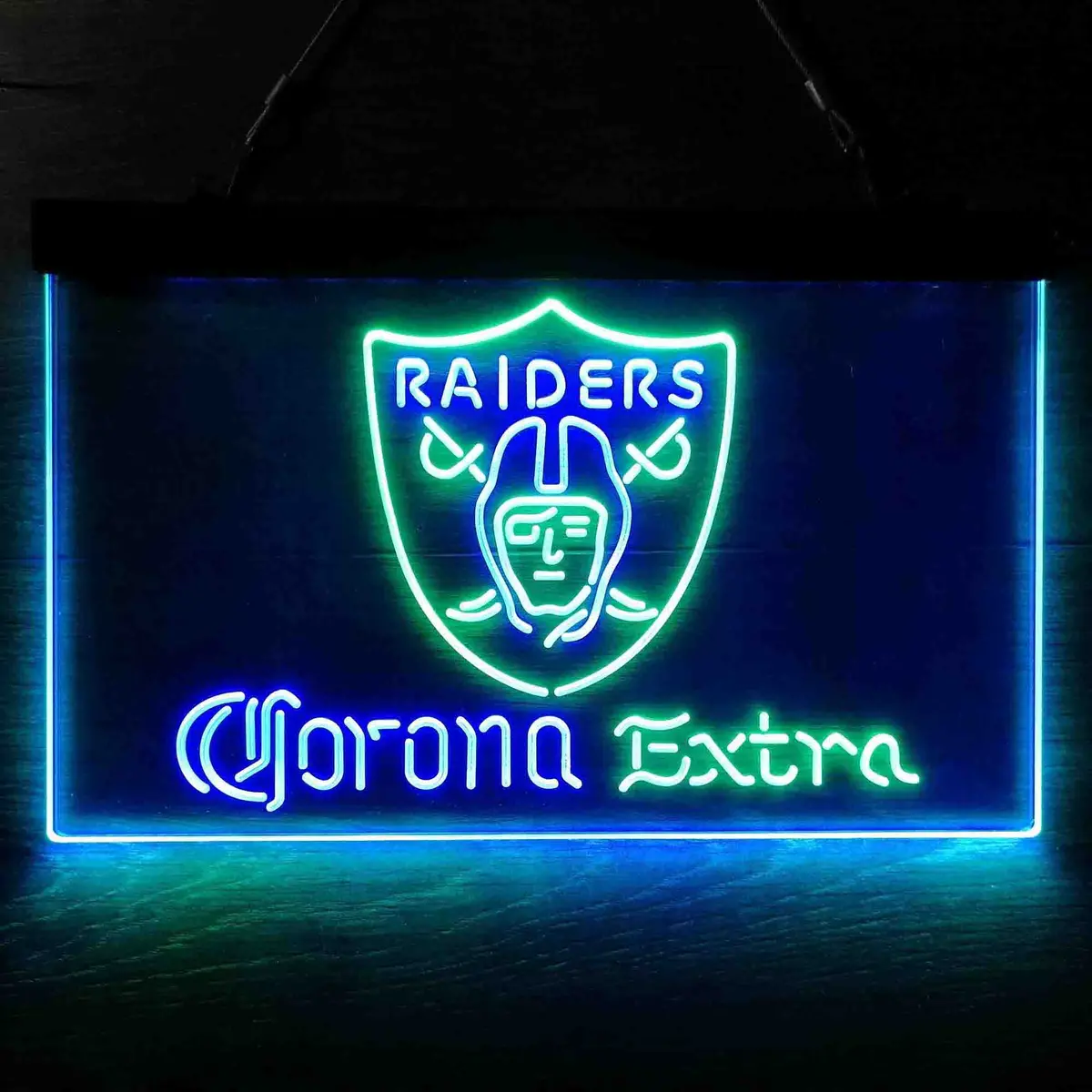 Las Vegas Raiders Corona Extra Bar Neon-Like Led Sign 3