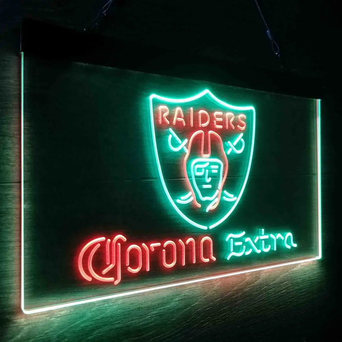 Las Vegas Raiders Corona Extra Bar Neon-Like Led Sign 26