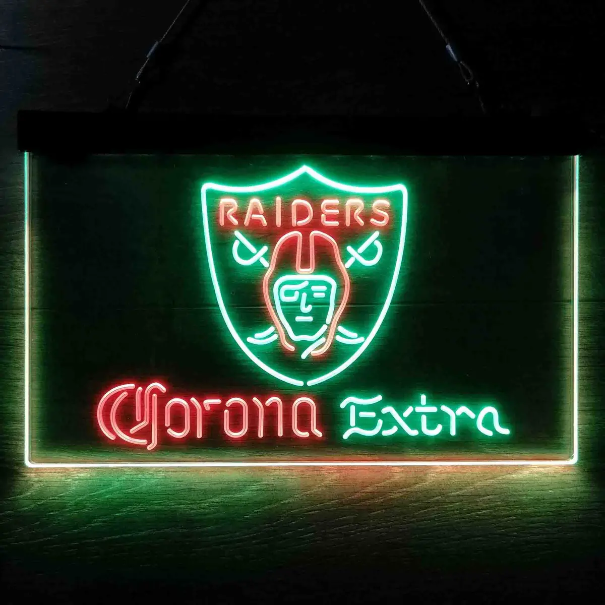 Las Vegas Raiders Corona Extra Bar Neon-Like Led Sign 13
