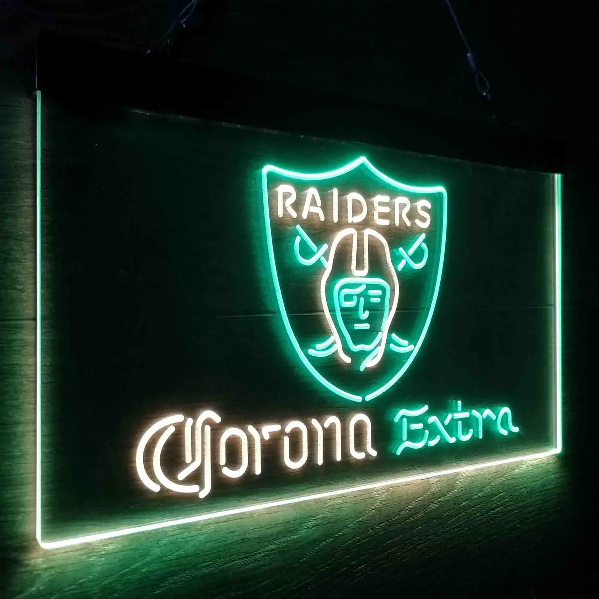 Las Vegas Raiders Corona Extra Bar Neon-Like Led Sign 15