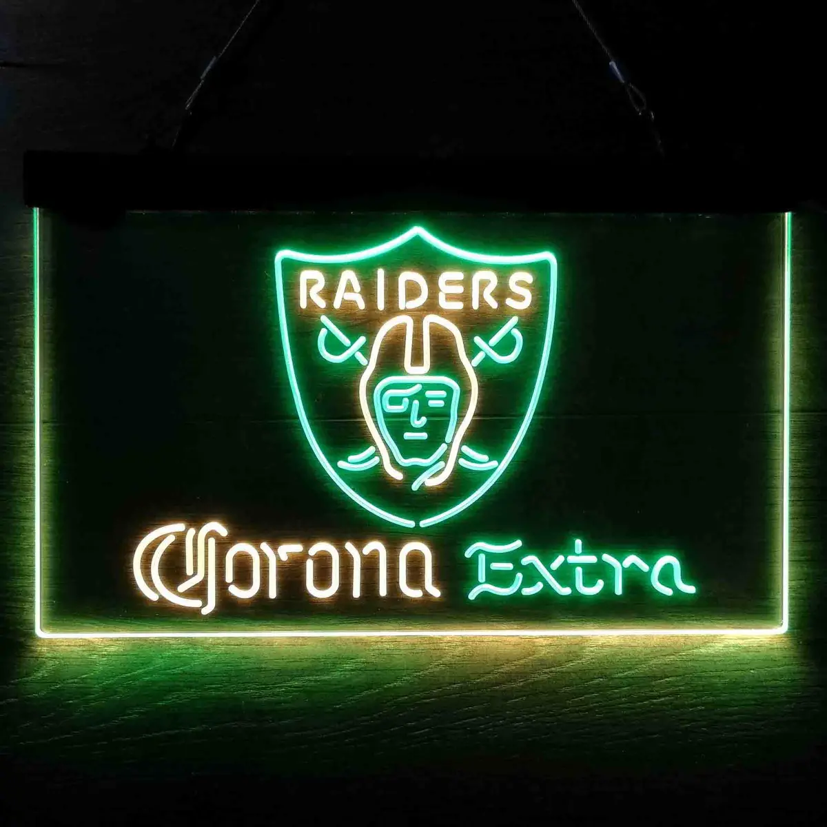 Las Vegas Raiders Corona Extra Bar Neon-Like Led Sign 2