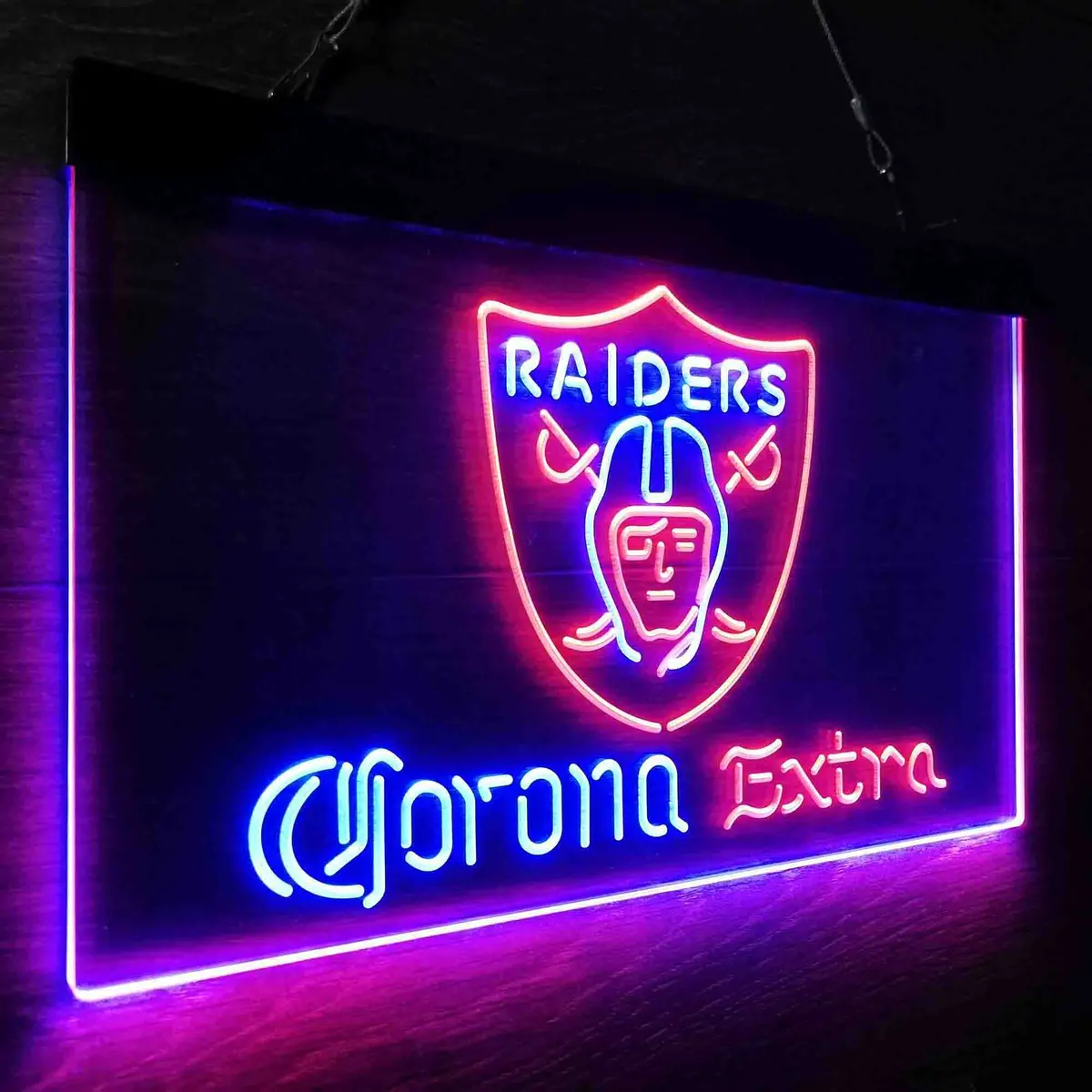 Las Vegas Raiders Corona Extra Bar Neon-Like Led Sign 17