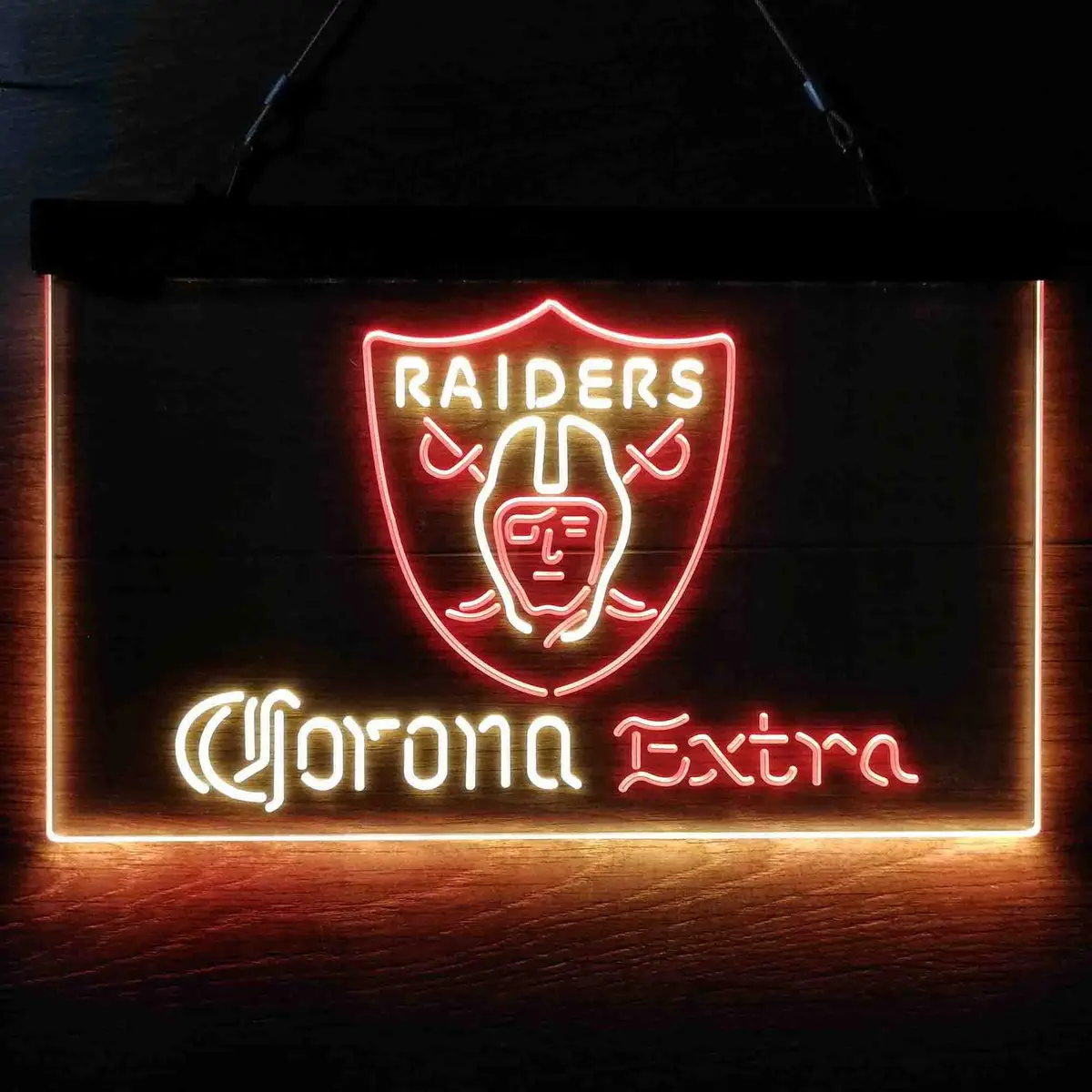 Las Vegas Raiders Corona Extra Bar Neon-Like Led Sign 11