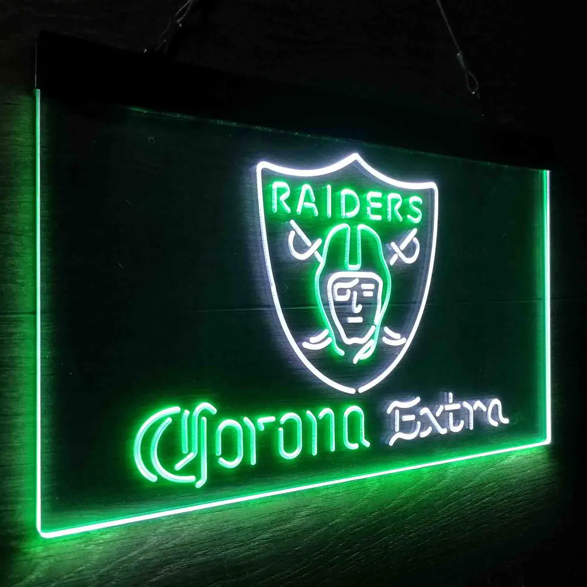 Las Vegas Raiders Corona Extra Bar Neon-Like Led Sign 19