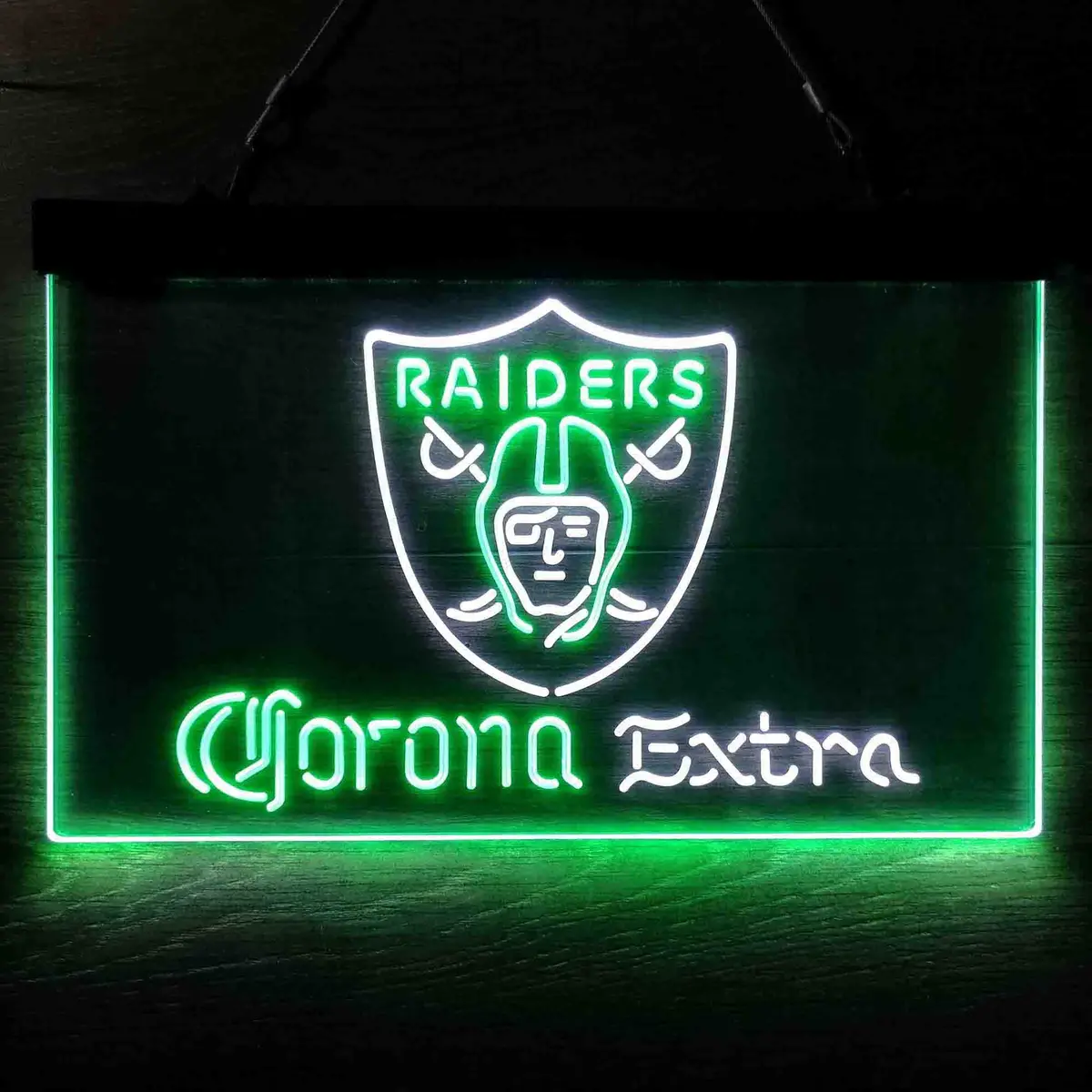 Las Vegas Raiders Corona Extra Bar Neon-Like Led Sign 6