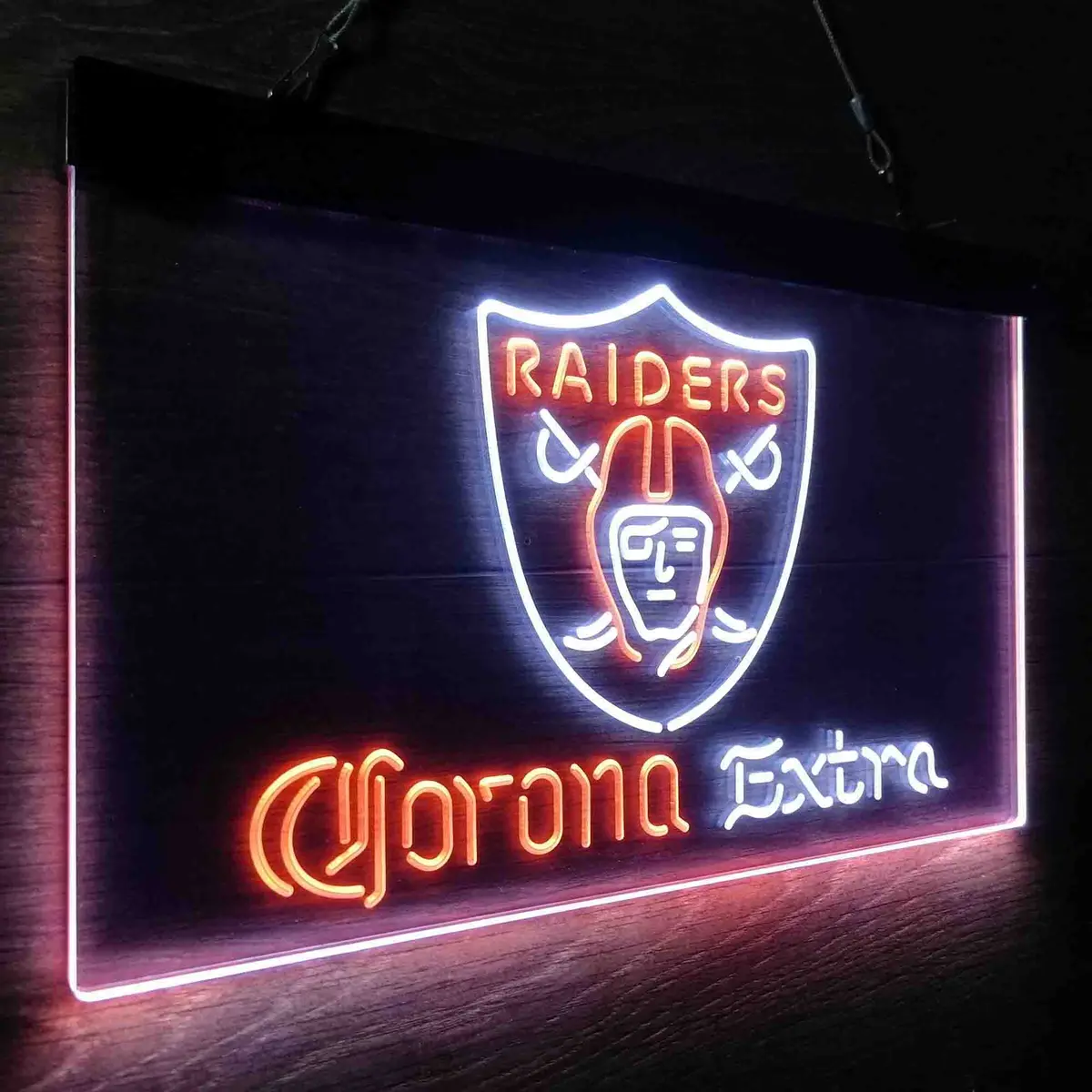 Las Vegas Raiders Corona Extra Bar Neon-Like Led Sign 22