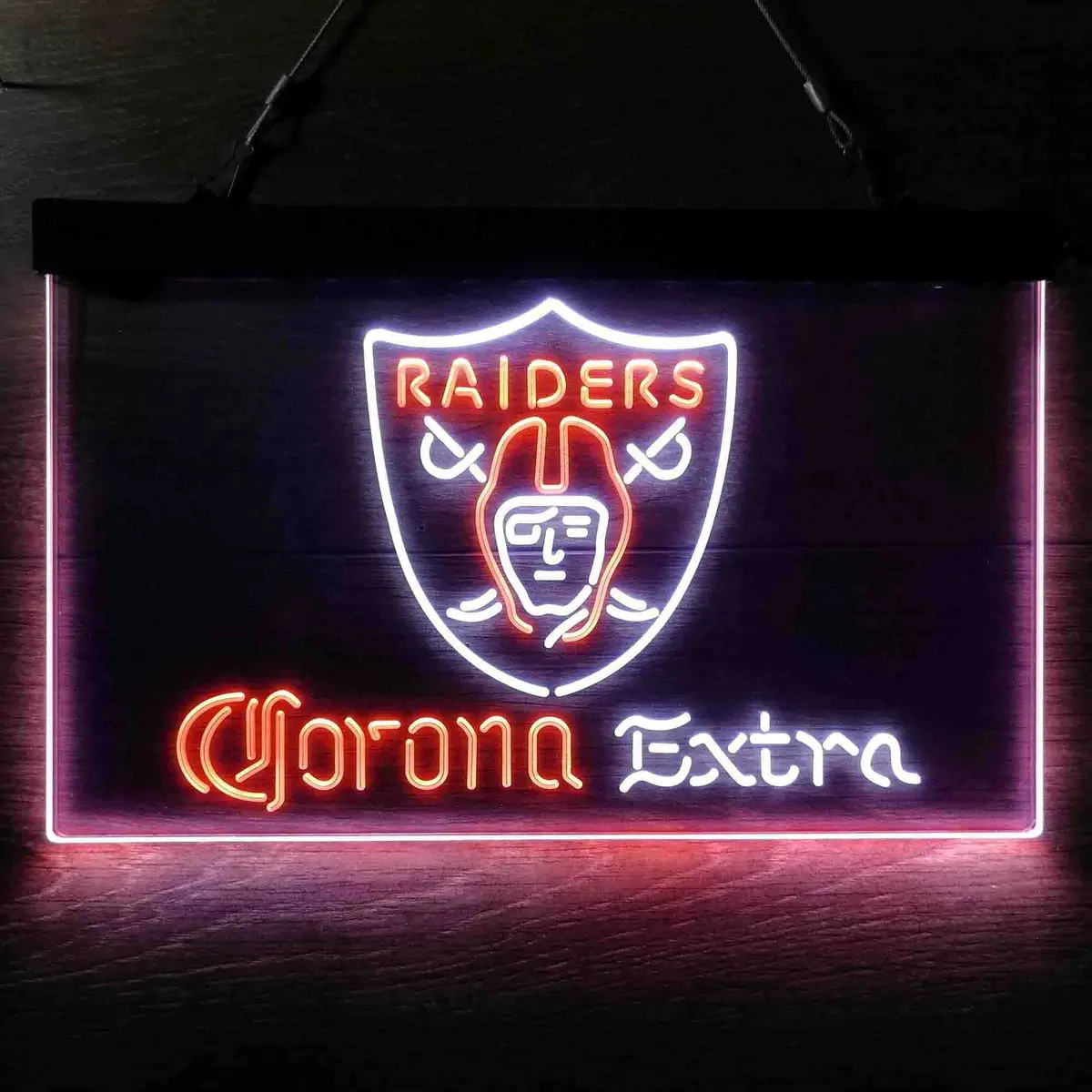 Las Vegas Raiders Corona Extra Bar Neon-Like Led Sign 9