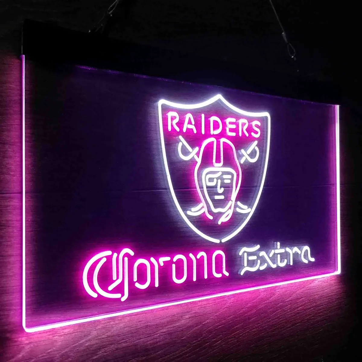 Las Vegas Raiders Corona Extra Bar Neon-Like Led Sign 21