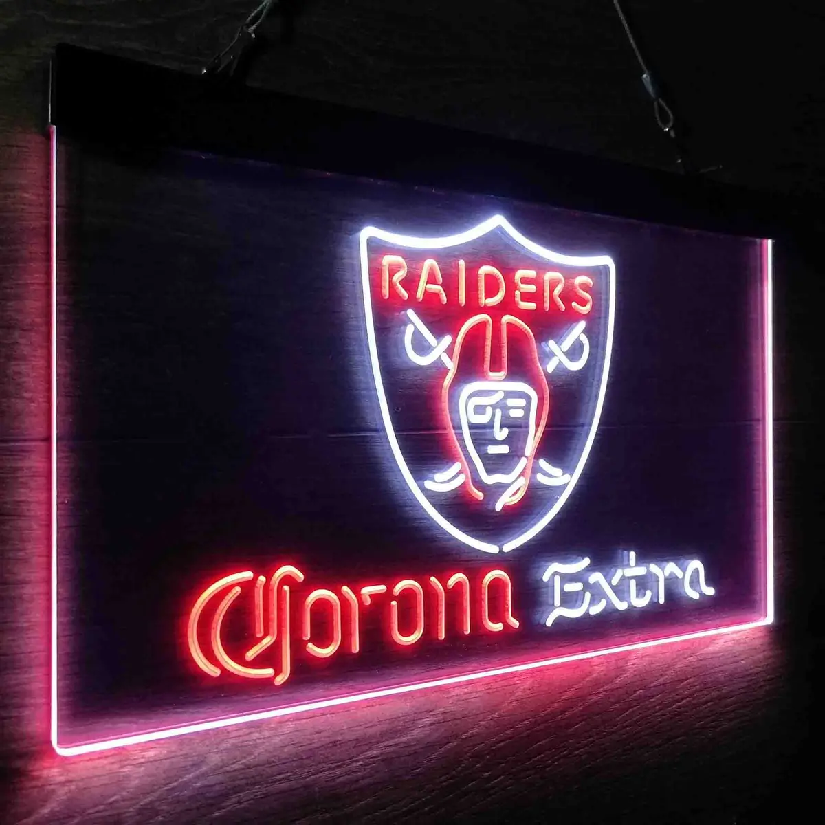 Las Vegas Raiders Corona Extra Bar Neon-Like Led Sign 20