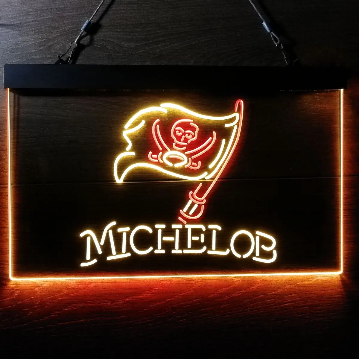 Michelob Bar Tampa Bay Buccaneers Est. 1976 Neon-Like Led Sign 1