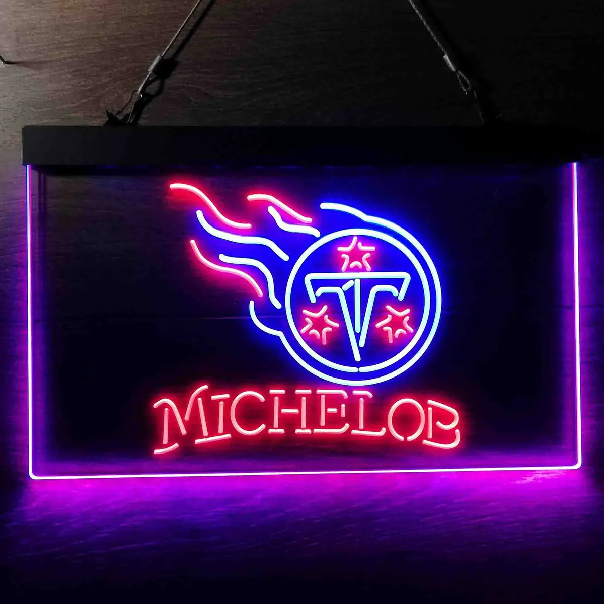 Michelob Bar Tennessee Titans Est. 1960 Neon-Like Led Sign 1