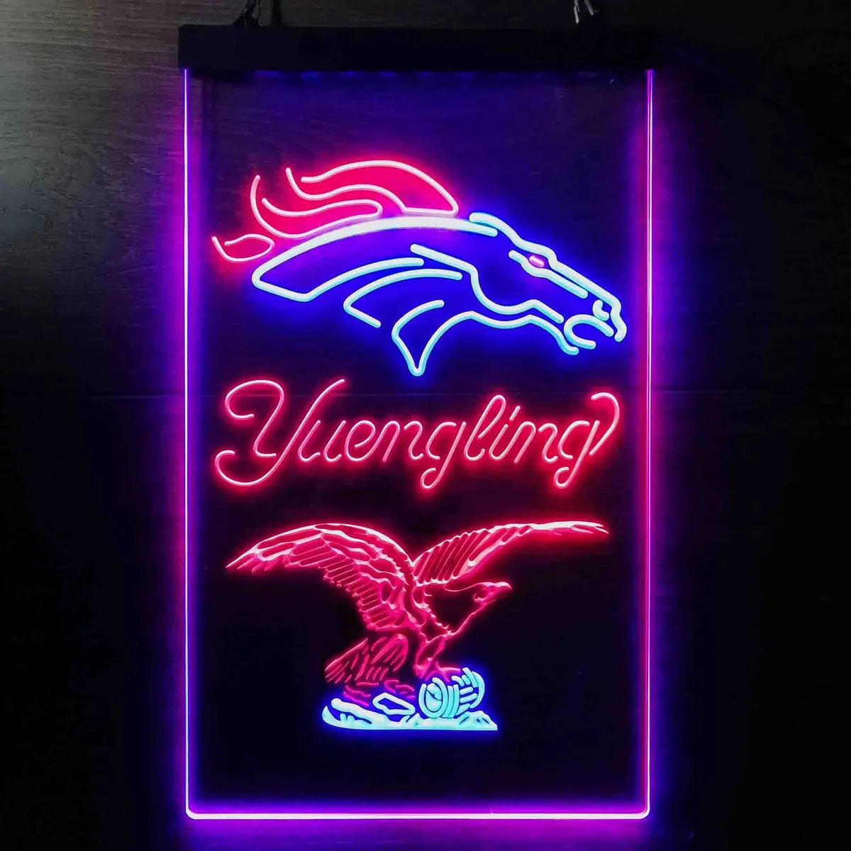 Yuengling Bar Denver Broncos Est. 1960 Neon-Like Led Sign 3