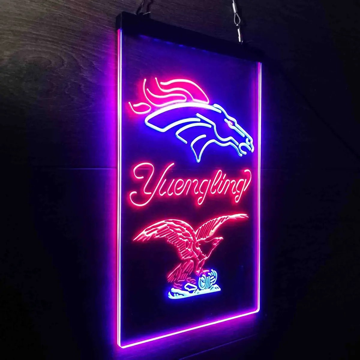 Yuengling Bar Denver Broncos Est. 1960 Neon-Like Led Sign 16