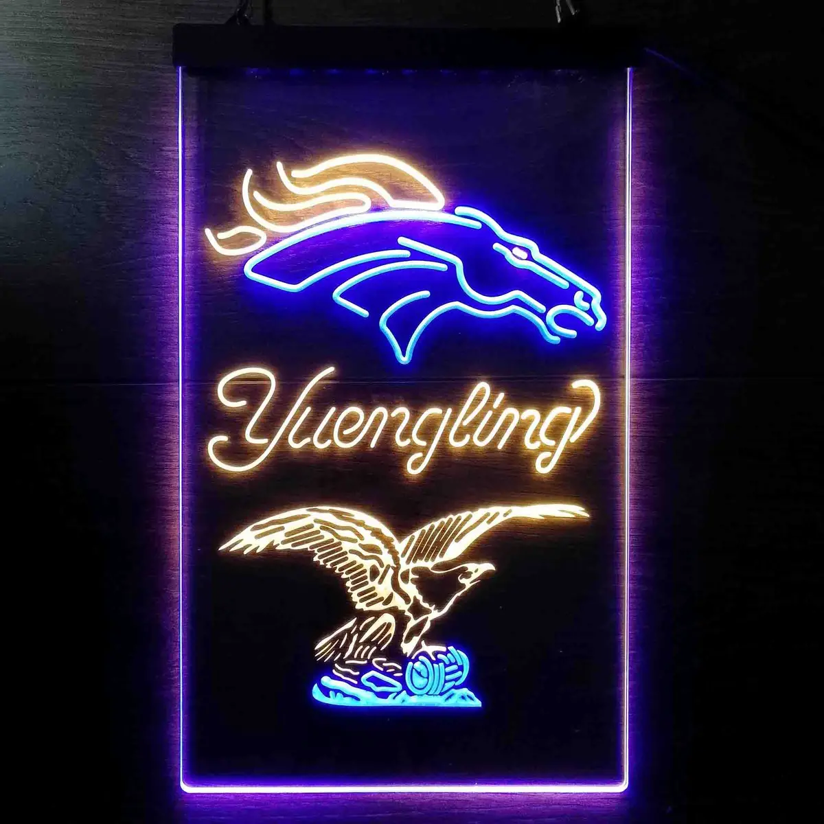 Yuengling Bar Denver Broncos Est. 1960 Neon-Like Led Sign 11