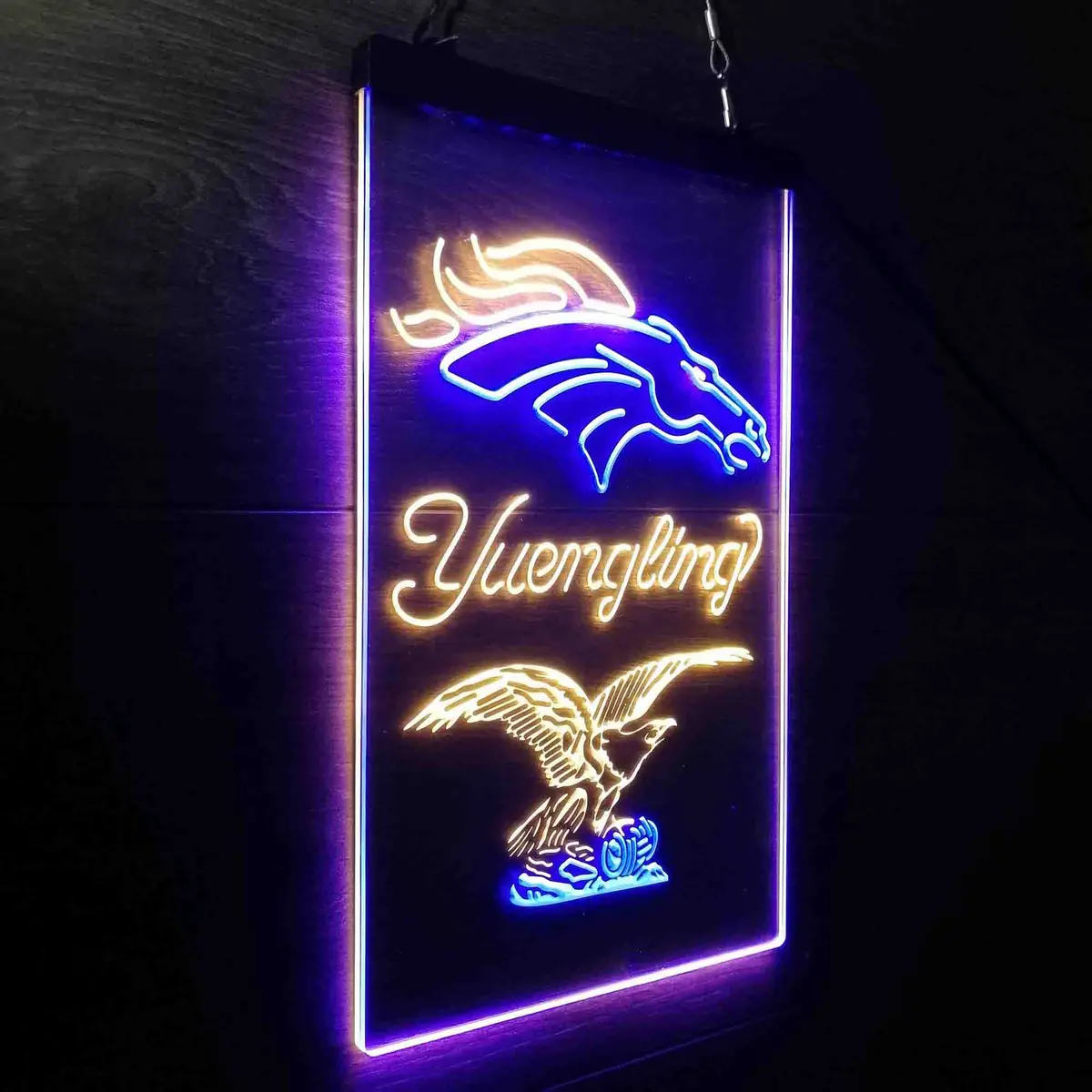 Yuengling Bar Denver Broncos Est. 1960 Neon-Like Led Sign 24