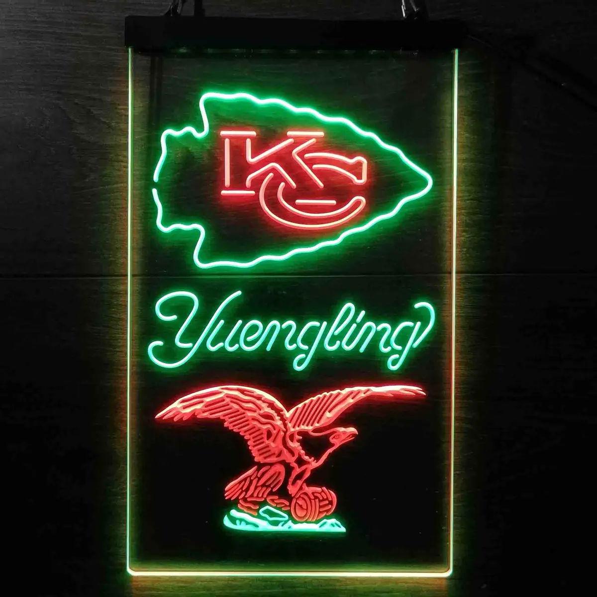 Yuengling Bar Kansas City Chiefs Est. 1960 Neon-Like Led Sign 1