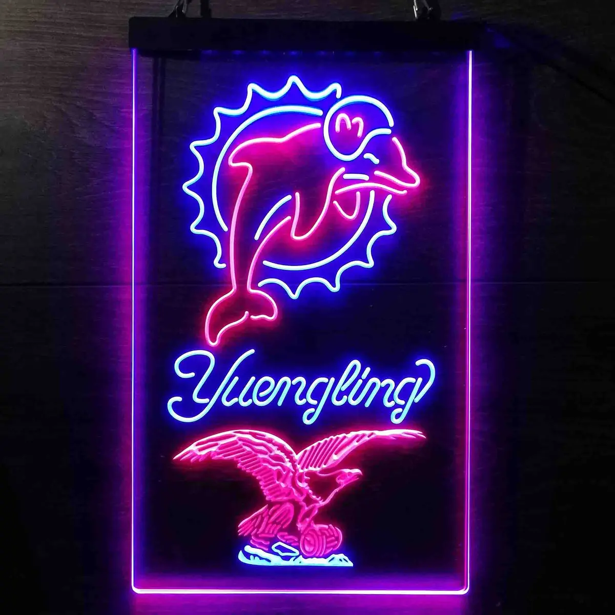 Yuengling Bar Miami Dolphins Est. 1966 Neon-Like Led Sign 2