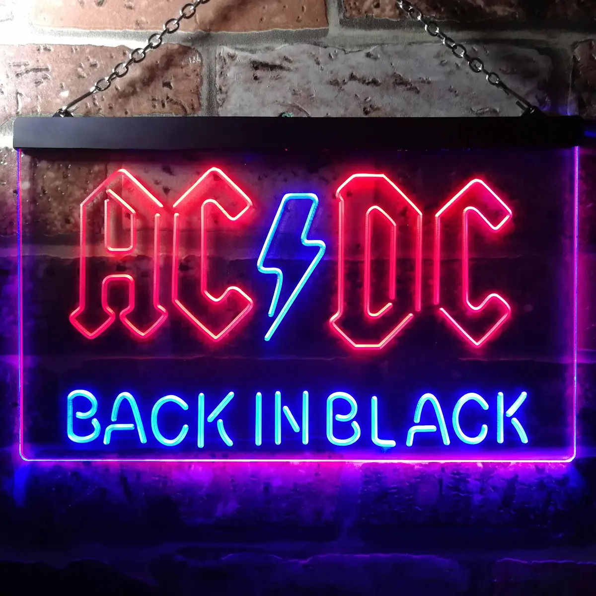 Acdc Rock Band Room Wall Decor Led Neon Sign 4