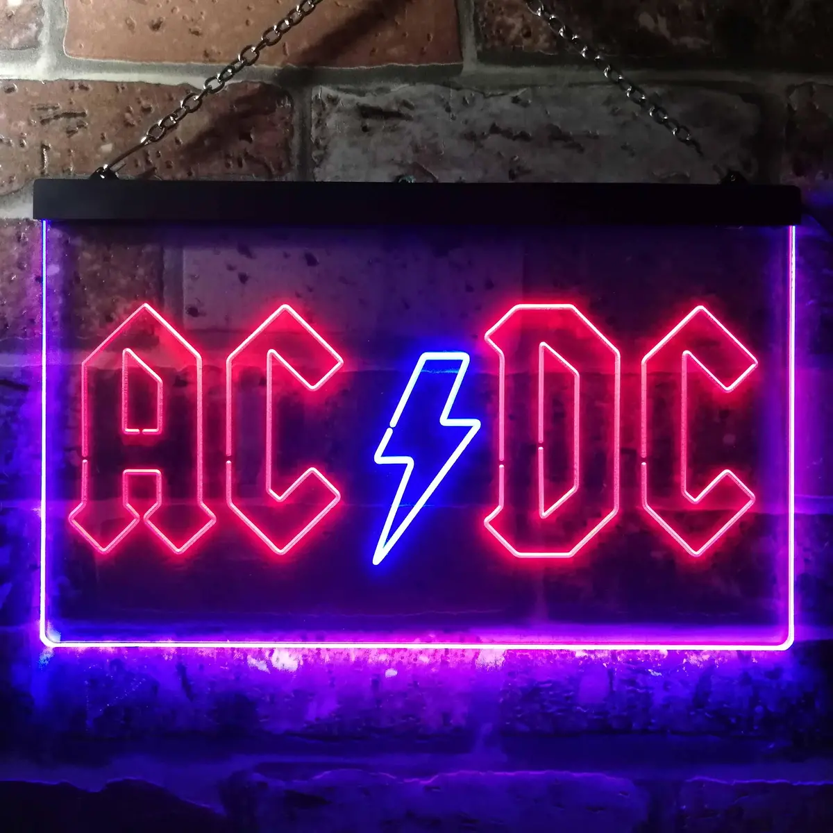 AC/DC Neon Light Sign – Dual-Color LED Music Wall Art - Image 12