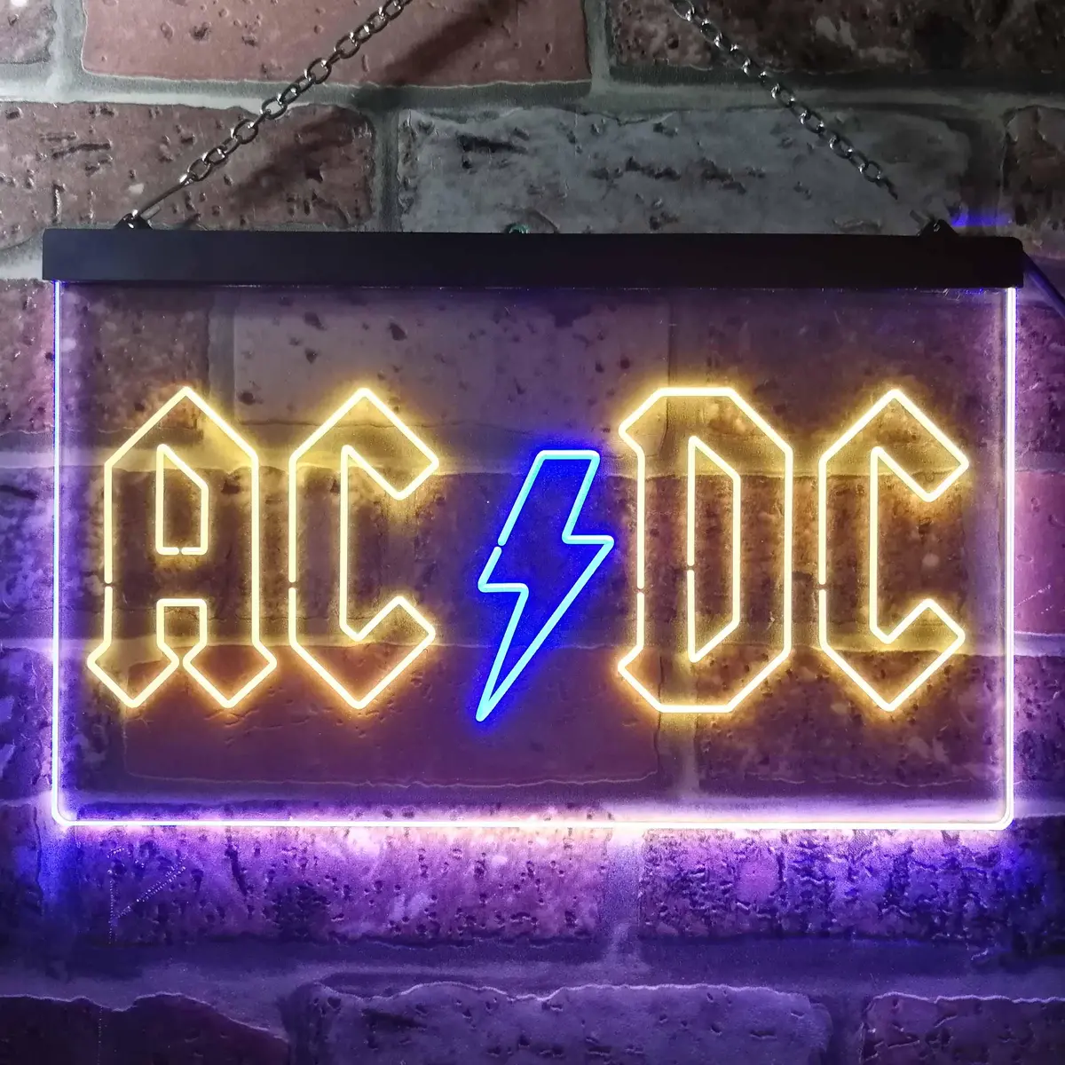 AC/DC Neon Light Sign – Dual-Color LED Music Wall Art - Image 8