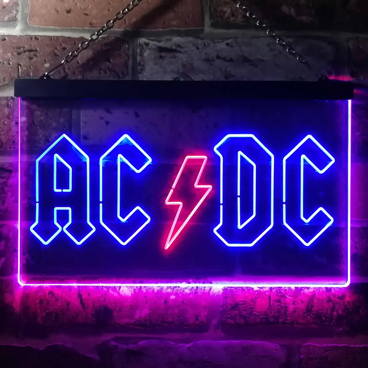 AC/DC Neon Light Sign – Dual-Color LED Music Wall Art - Image 10