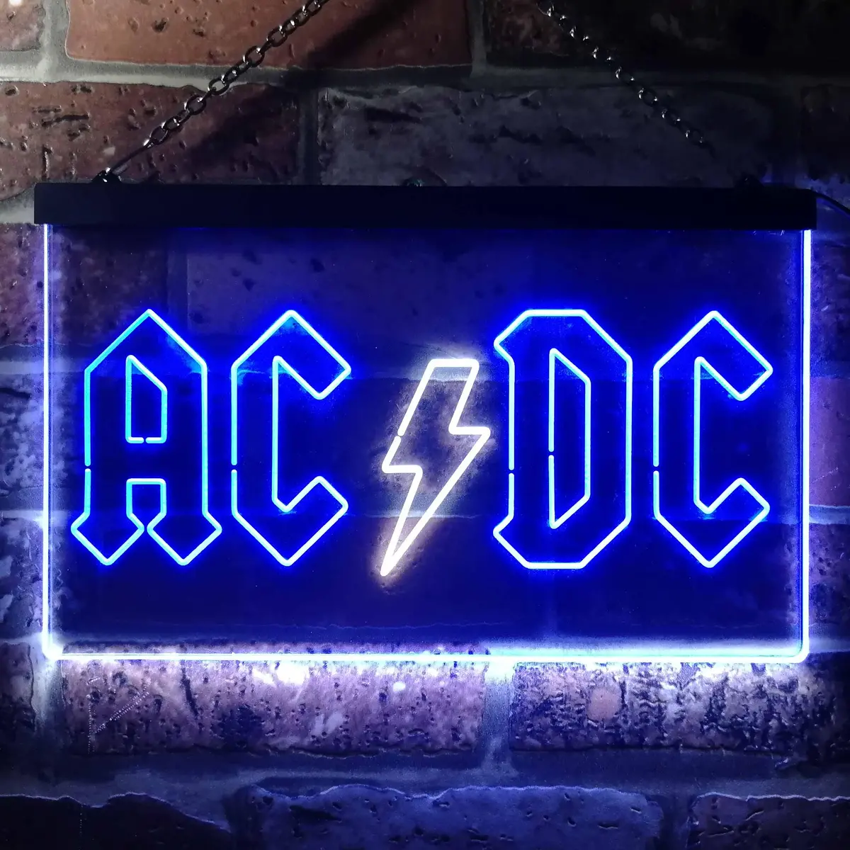 AC/DC Neon Light Sign – Dual-Color LED Music Wall Art - Image 9