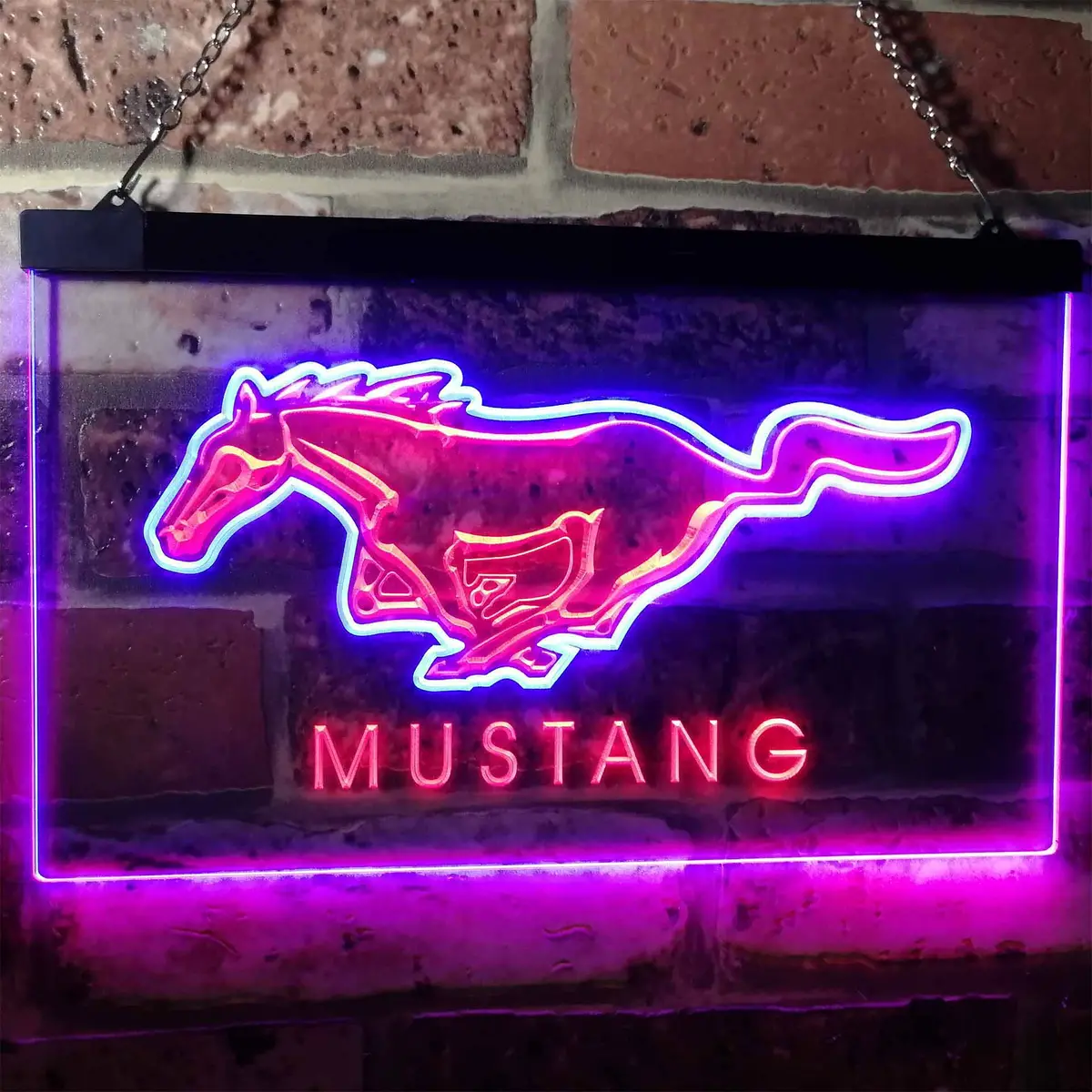 Mustang Ford Horse Car Bar Led Neon Sign 1