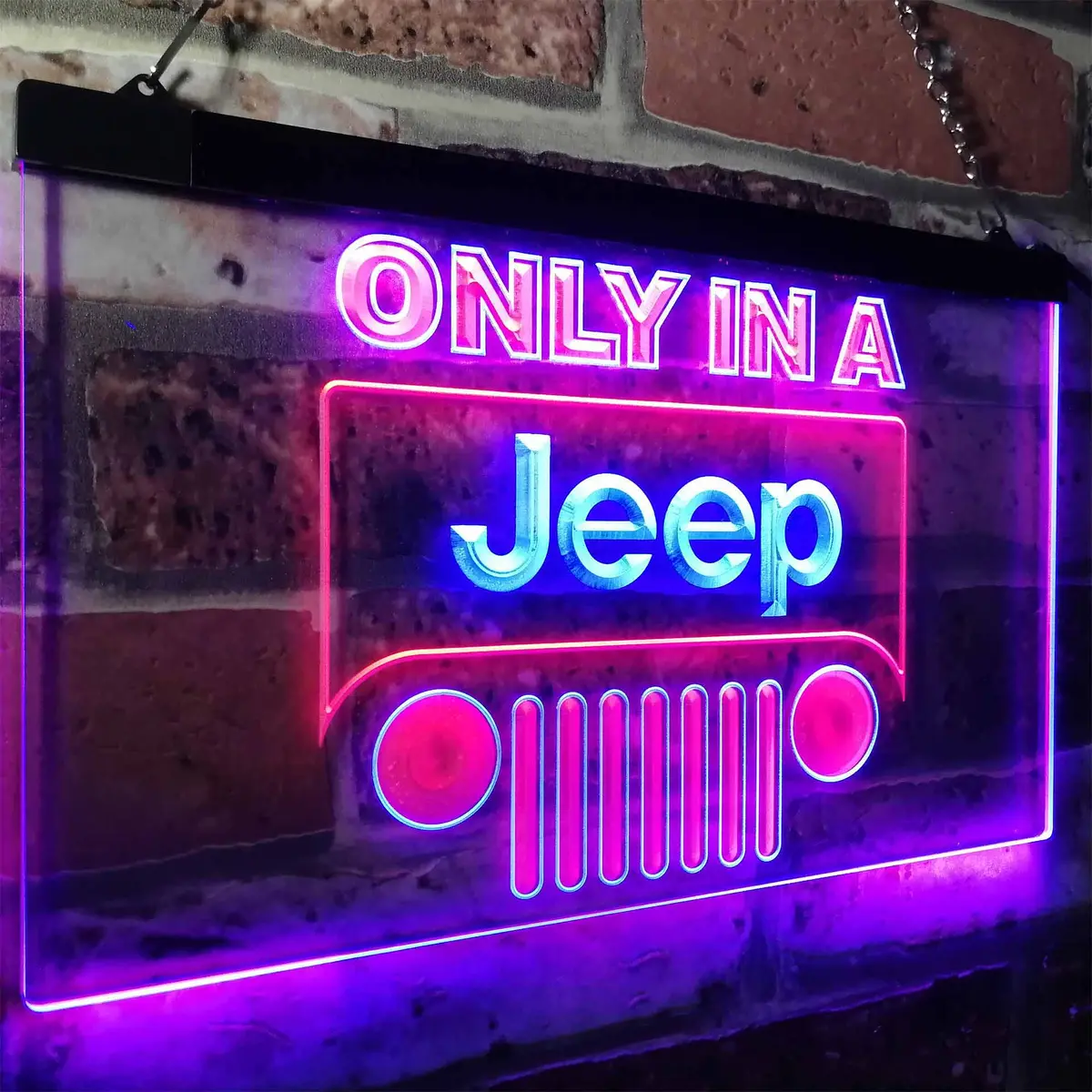 Jeep Only In A Jeep Car Neon-Like Led Sign 22