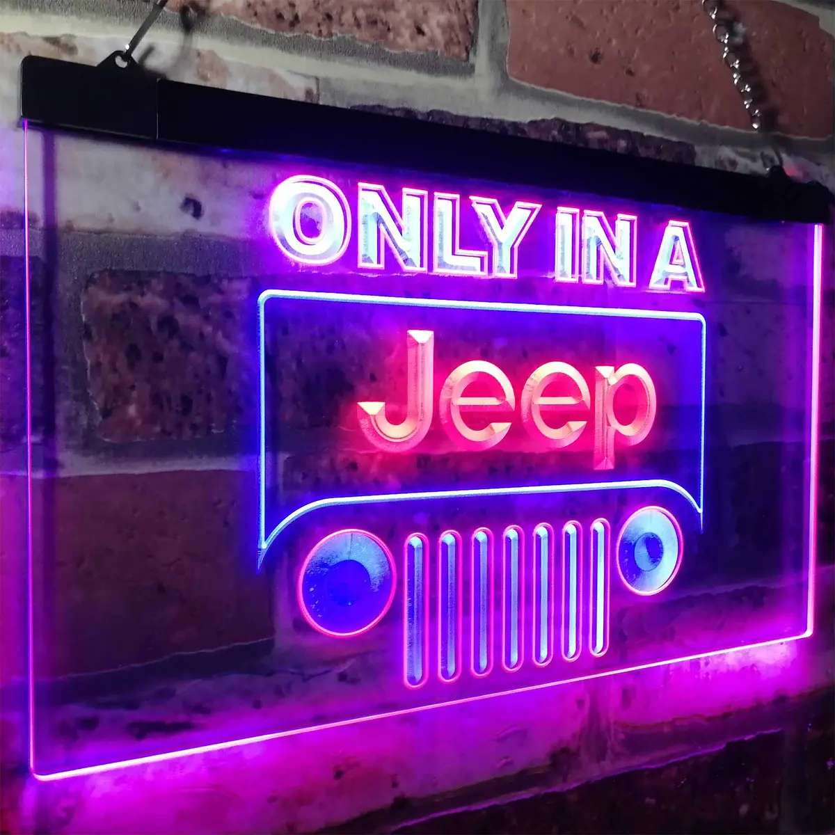 Jeep Only In A Jeep Car Neon-Like Led Sign 21