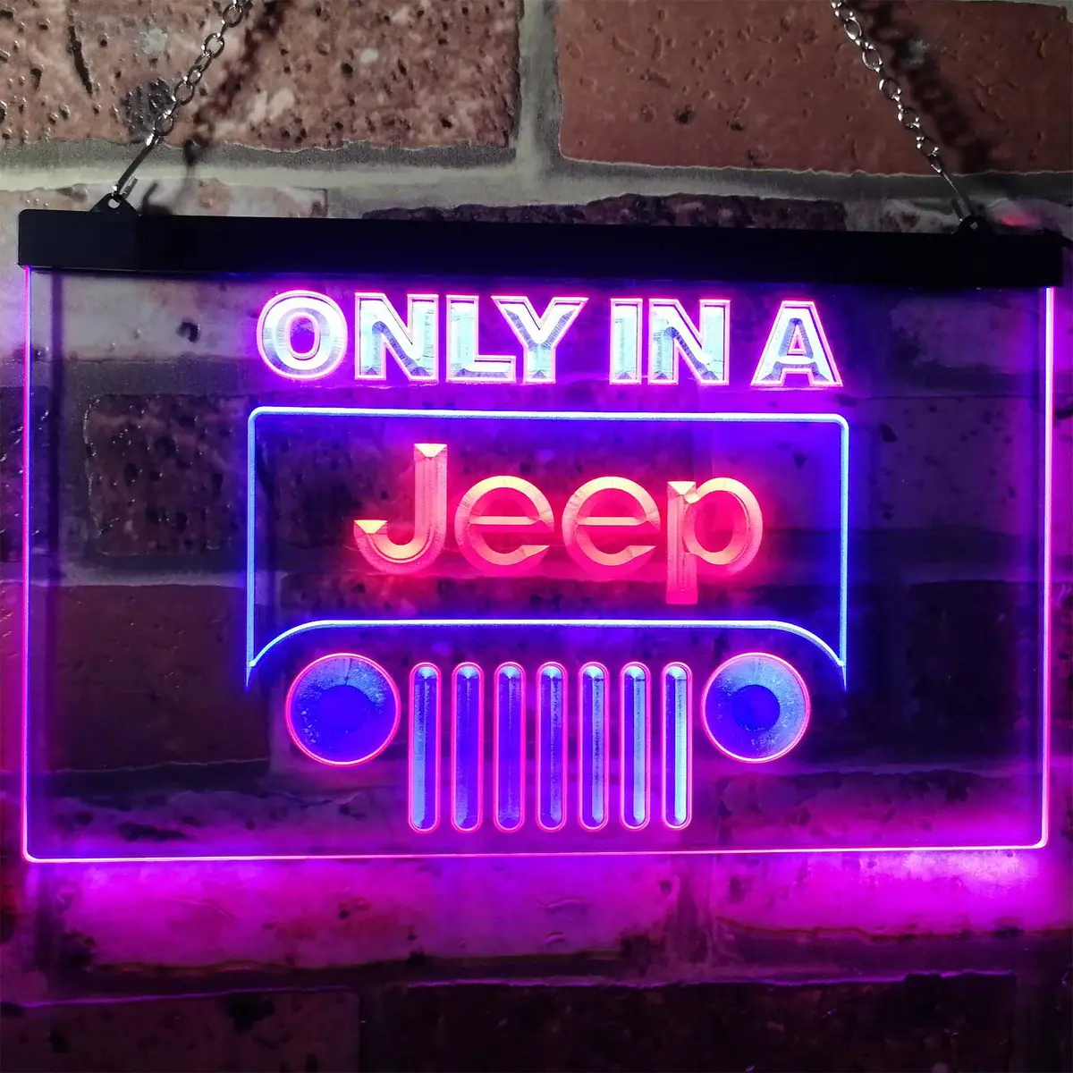 Jeep Only In A Jeep Car Neon-Like Led Sign 8