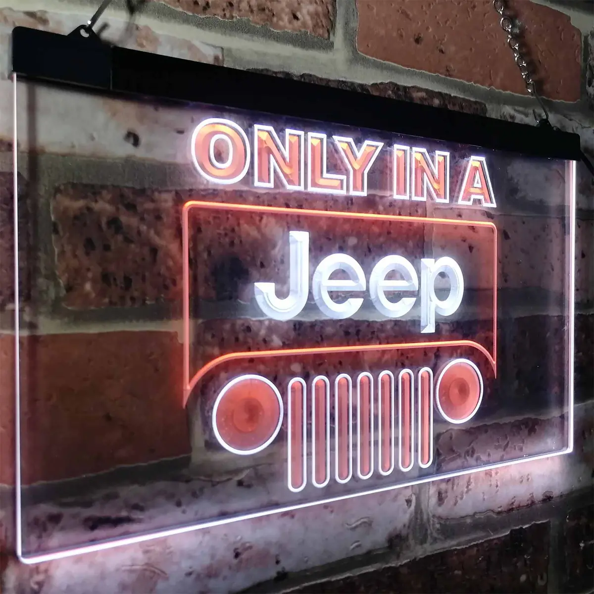 Jeep Only In A Jeep Car Neon-Like Led Sign 16
