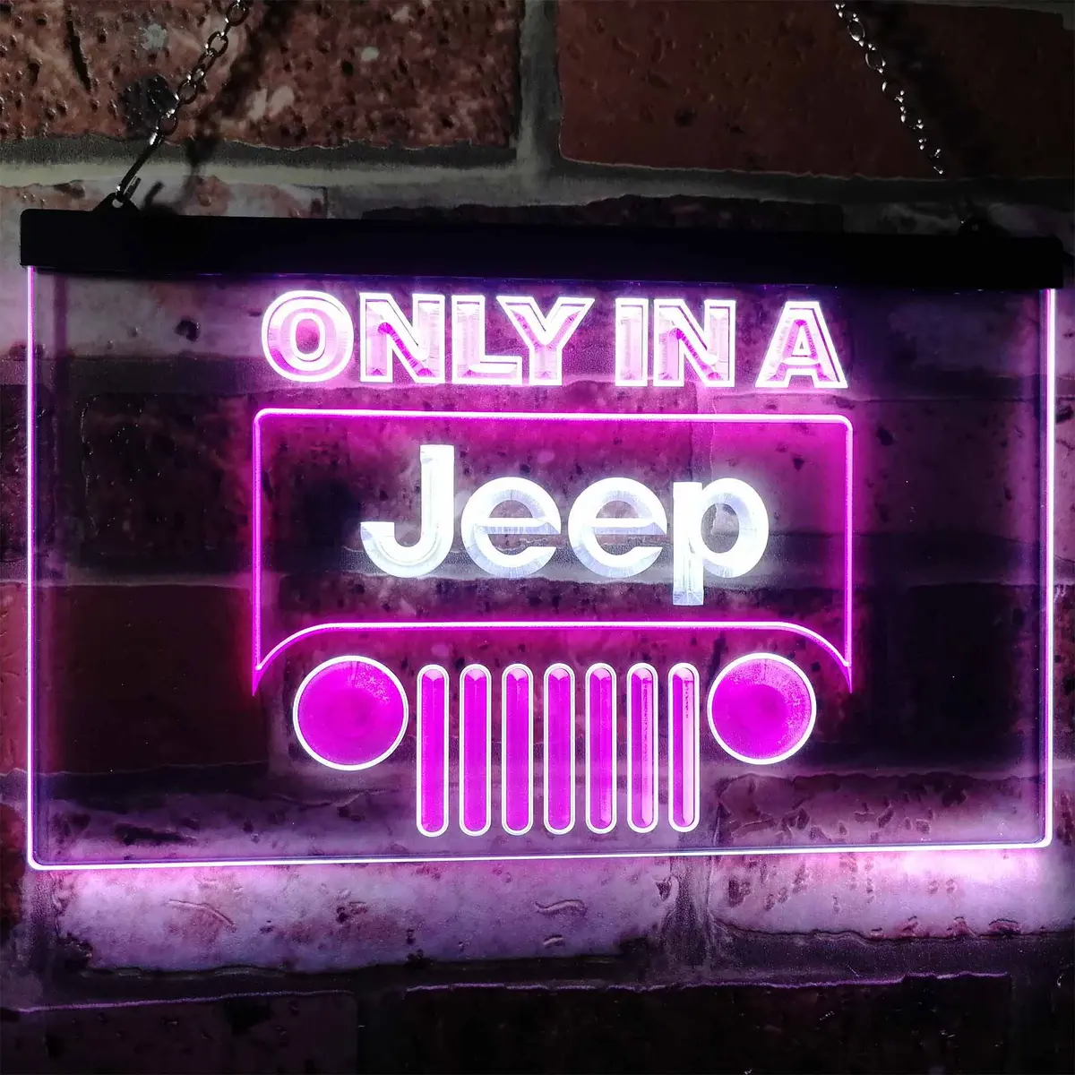 Jeep Only In A Jeep Car Neon-Like Led Sign 12