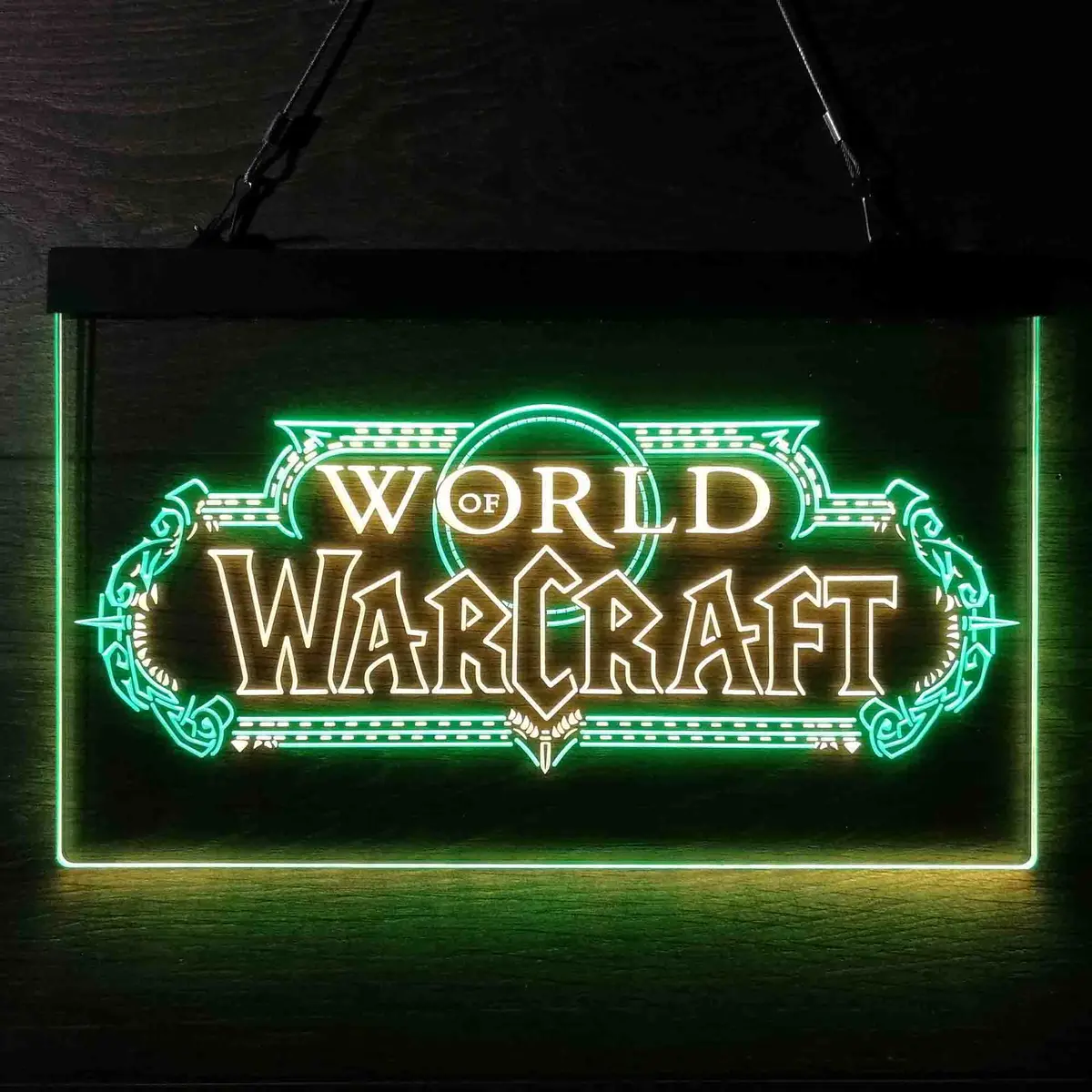 World Of Warcraft Game Room Neon Light Led Sign, Gamer Gift Wall Art 1