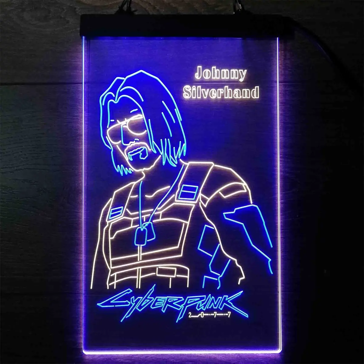 Cyberpunk 2077 Johnny Silverhand Game Room Neon Light Led Sign 1