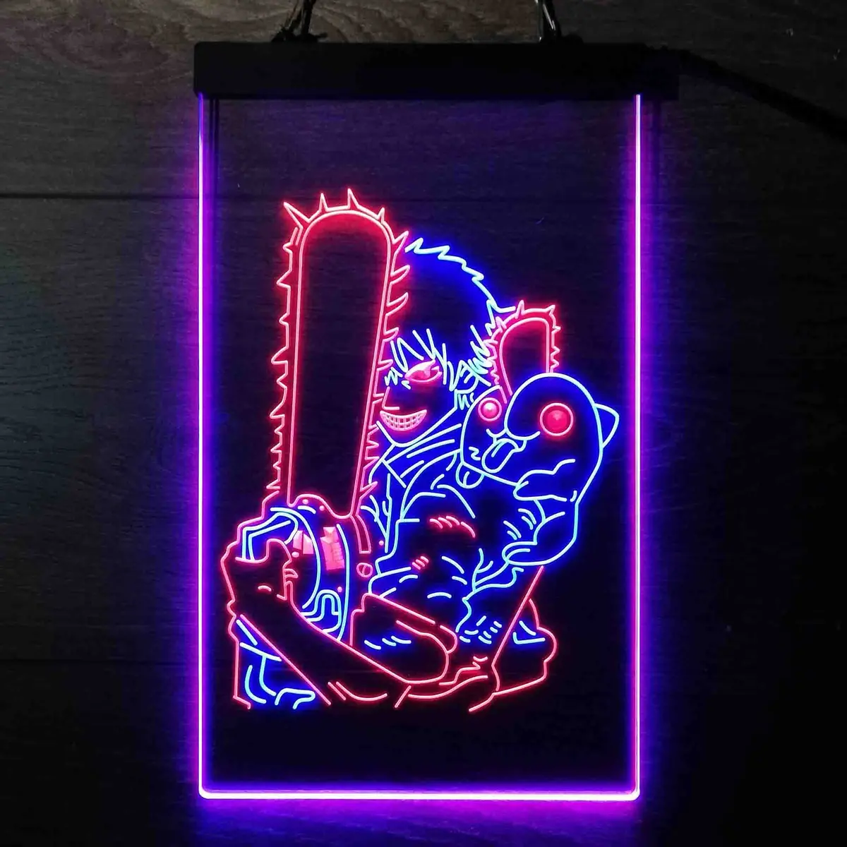Chainsaw Man Denji And Pochita Neon Led Sign 1