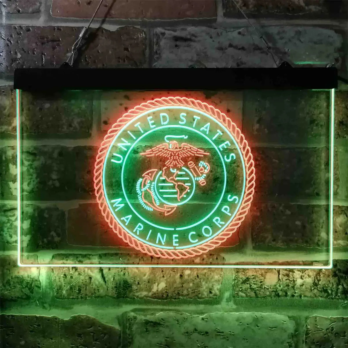 United States Marine Corps Badge Neon-Like Led Sign 1