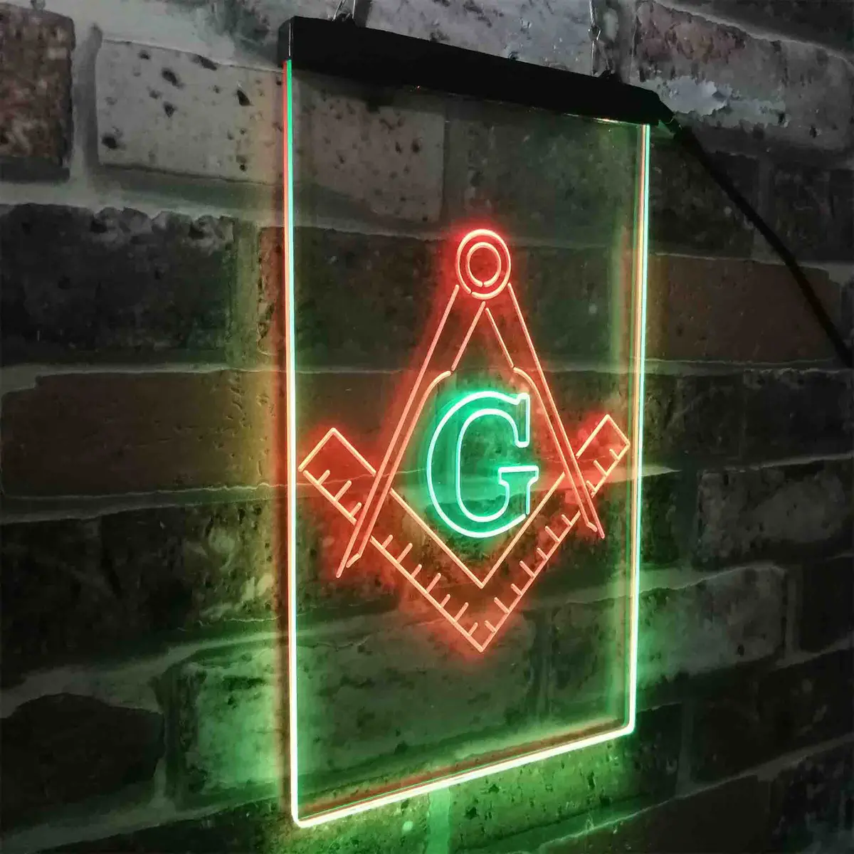 Masonic Freemasonry Emblem Badge Neon-Like Led Sign 14