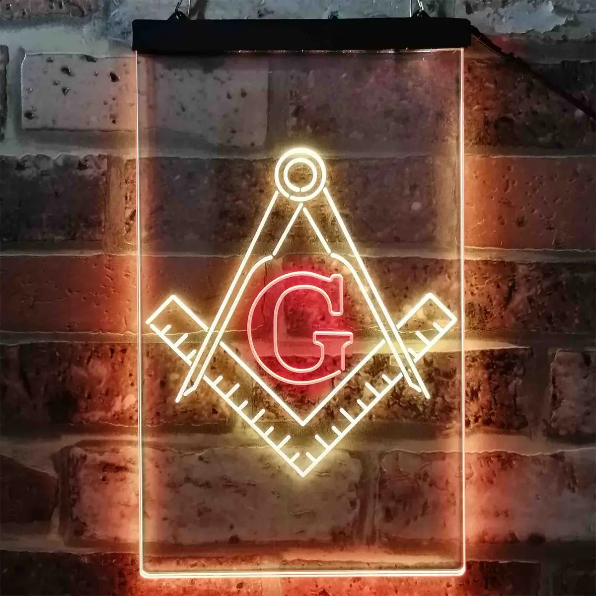Masonic Freemasonry Emblem Badge Neon-Like Led Sign 11