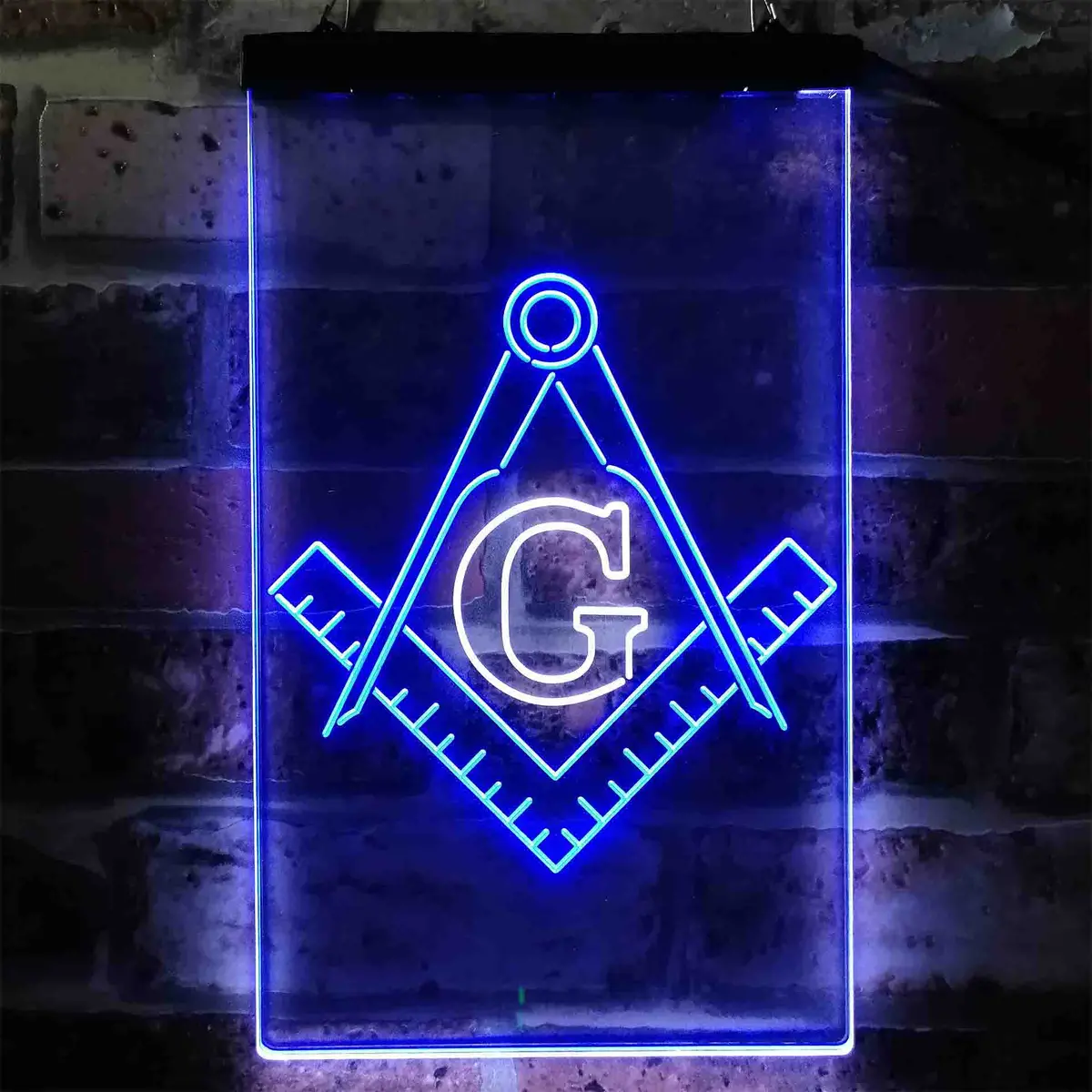 Masonic Freemasonry Emblem Badge Neon-Like Led Sign 5