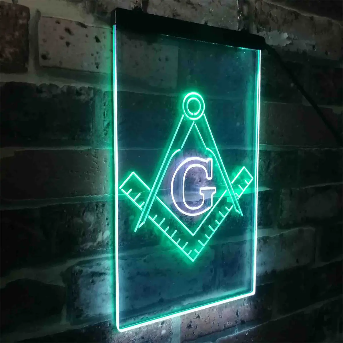 Masonic Freemasonry Emblem Badge Neon-Like Led Sign 22