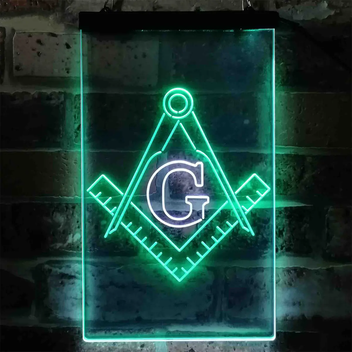 Masonic Freemasonry Emblem Badge Neon-Like Led Sign 9