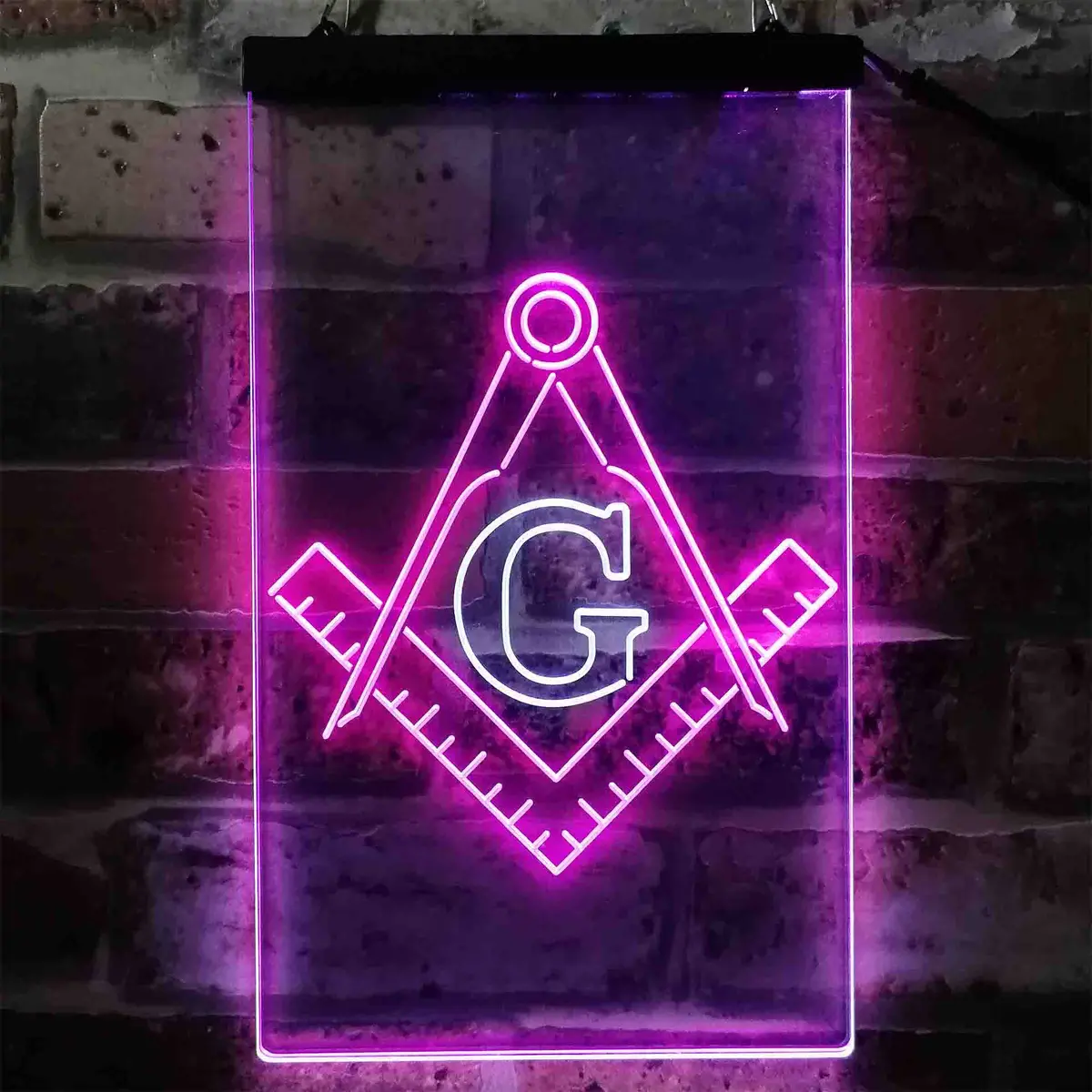 Masonic Freemasonry Emblem Badge Neon-Like Led Sign 13